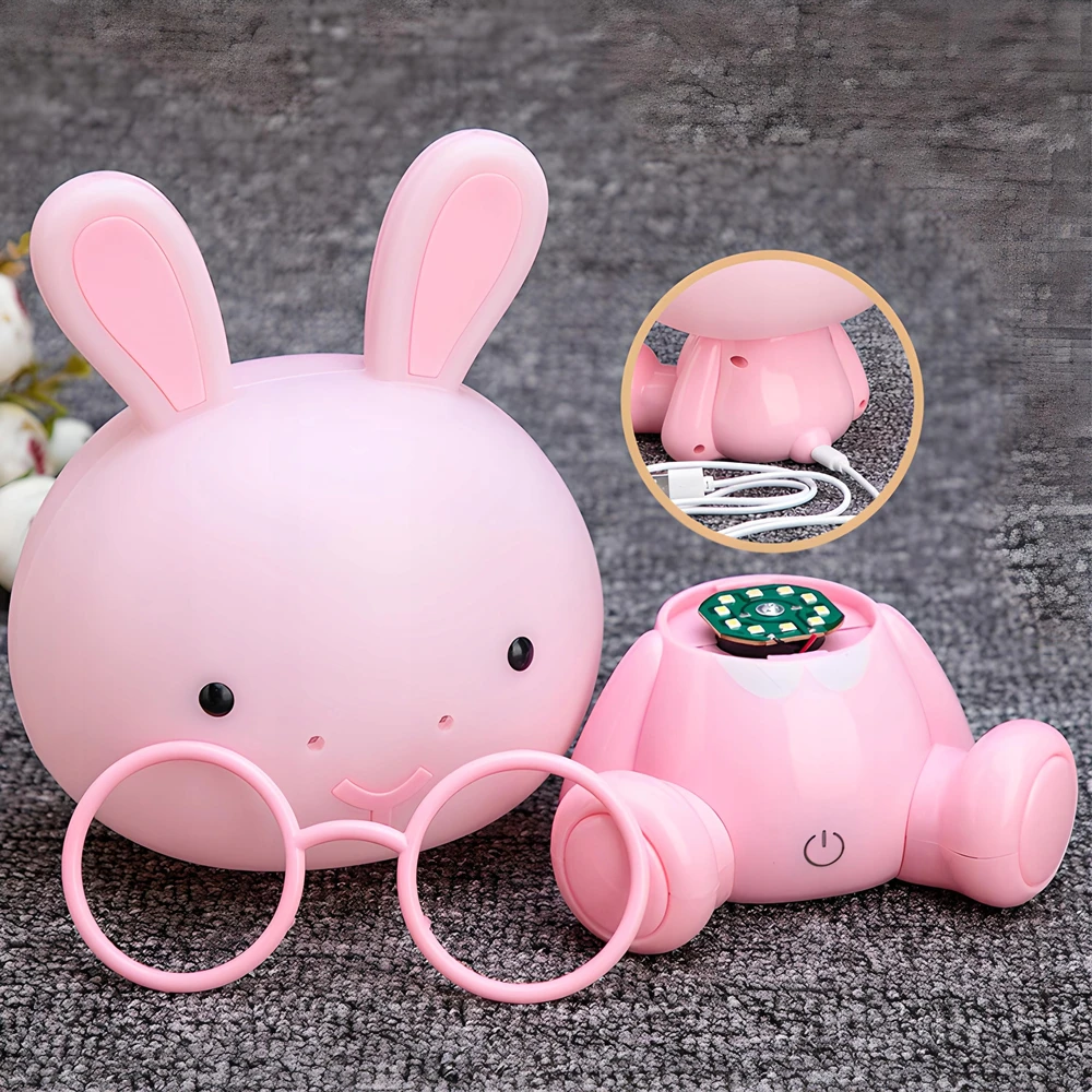 Retoo Vaikiškas naktinis šviestuvas BunnyGlow