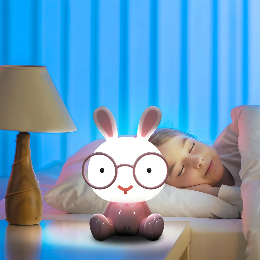 Retoo Vaikiškas naktinis šviestuvas BunnyGlow