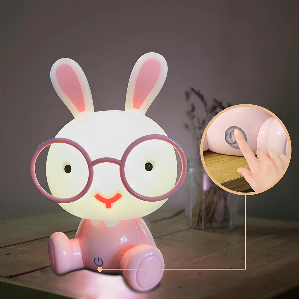 Retoo Vaikiškas naktinis šviestuvas BunnyGlow