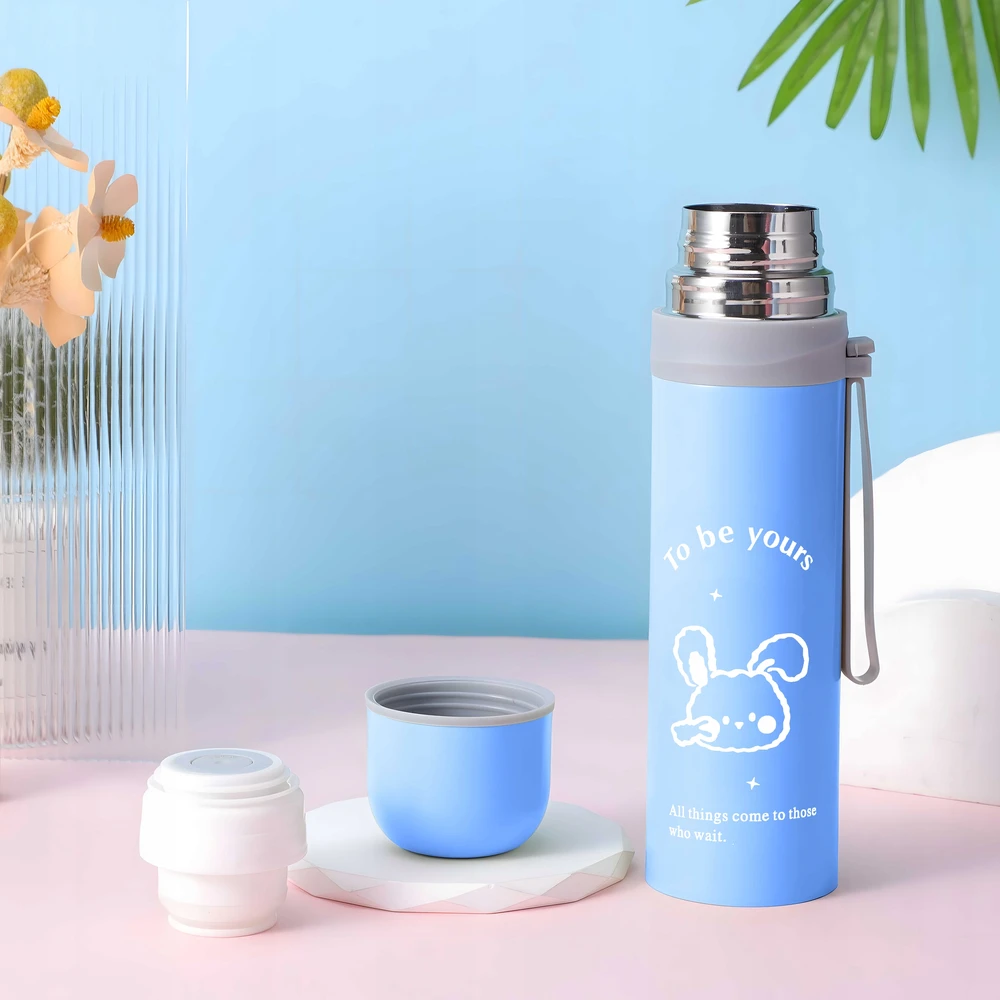 Retoo Puodelis Termosas vakuuminis plieno termosas 500 ml + puodelis