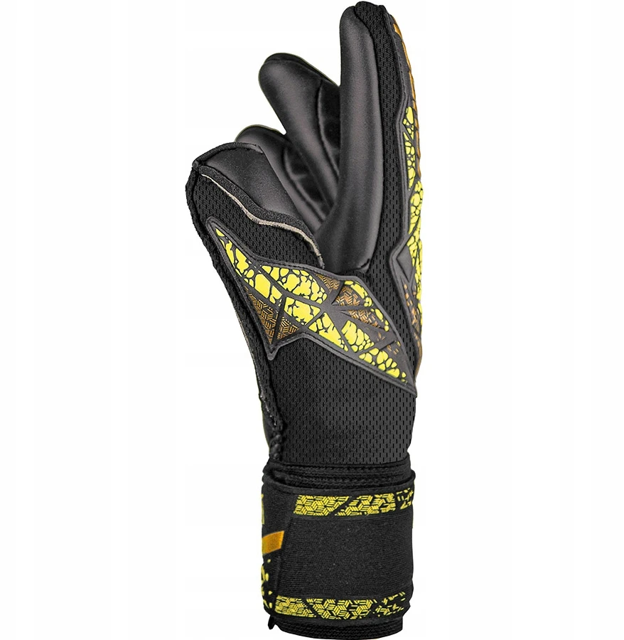 Reusch Attrakt Duo Finger Support futbolo vartininko pirštinės - Juodos