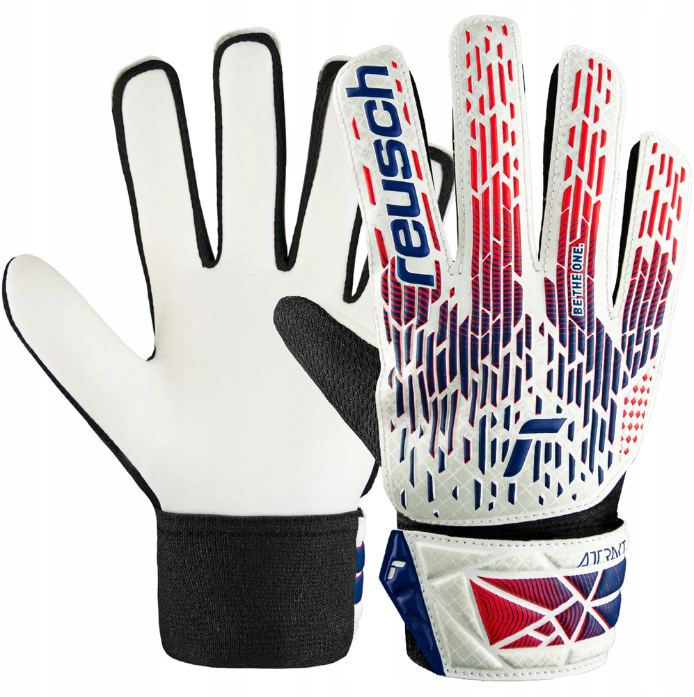 Reusch Attrakt Starter Solid futbolo vartininko pirštinės - Baltos