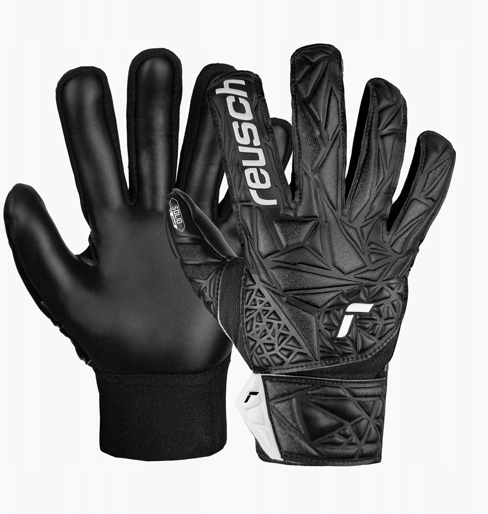 Reusch futbolo pirštinės Attrakt Starter Solid Finger Support Junior - Juodos