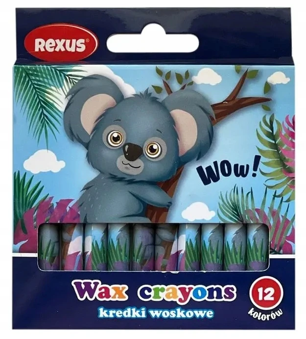 Rexus Vaškinės kreidelės 12 spalvų - Benjamin