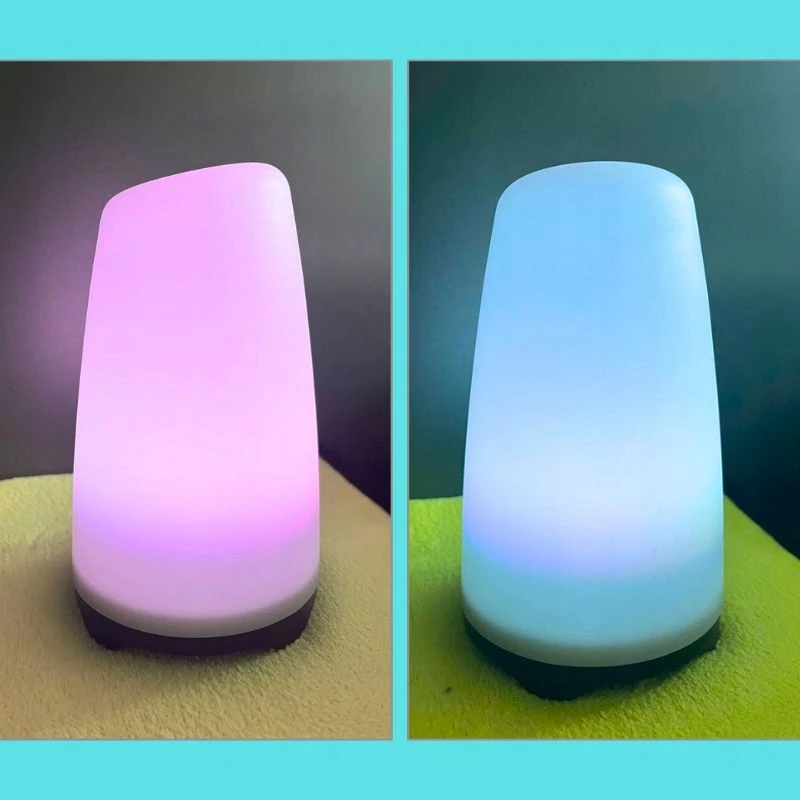 RGB LED NAKTINIS LEMPAS VAIKŲ MIGAMOJOJE Baltas BELAIDAS 3 REŽIMAI