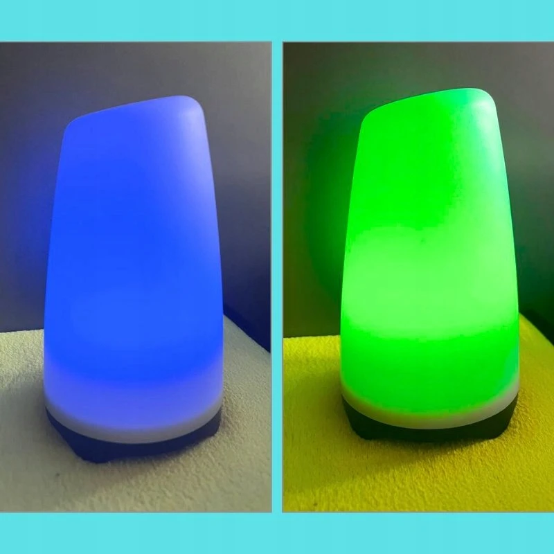 RGB LED NAKTINIS LEMPAS VAIKŲ MIGAMOJOJE Baltas BELAIDAS 3 REŽIMAI