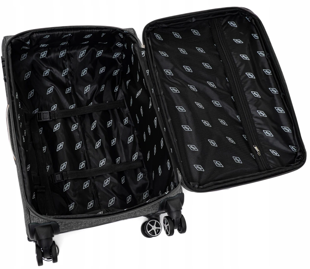 RGL Didelis, erdvus audinio kelioninis lagaminas ant 4 WHEELS XXL BAG
