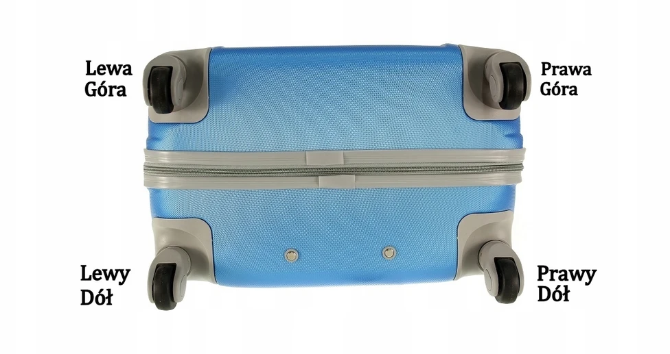 RGL Juodas Swivel Suitcase Wheels, 2 vnt. Plastikiniai