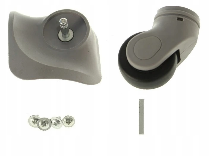 RGL Juodas Swivel Suitcase Wheels, 2 vnt. Plastikiniai