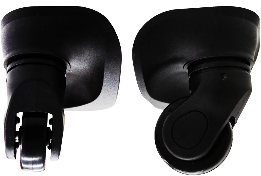 RGL Juodas Swivel Suitcase Wheels, 2 vnt. Plastikiniai