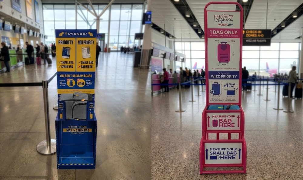 RGL Kelioninis krepšys ON WHEELS rankinis bagažas 40X30X20 WIZZAIR RYANAIR