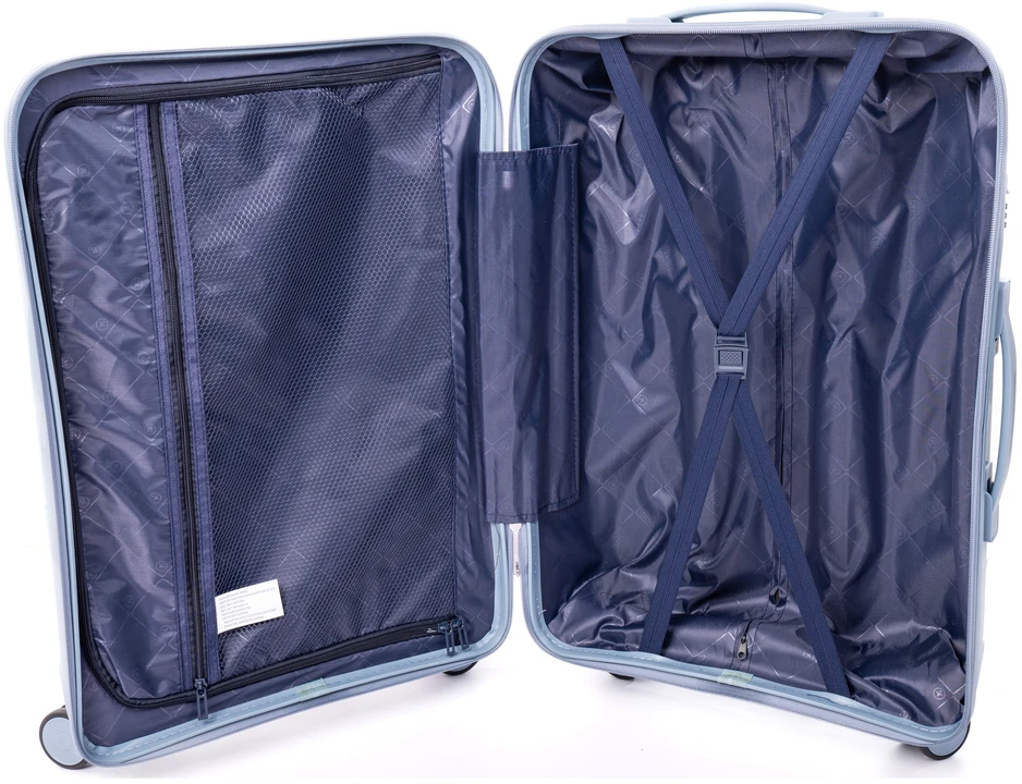 RGL MEDIUM NEsunaikinamas lagaminas XL POLYPROPYLENE 4 DVIGUBI RATAI BAGAŽAS