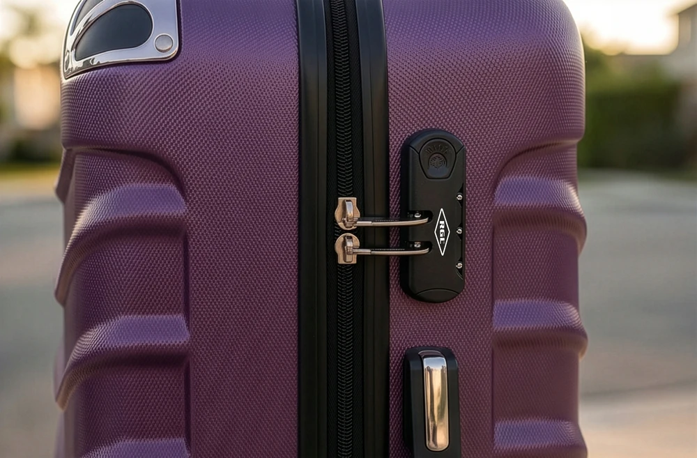 RGL MEDIUM SUITCAASE 730 XL TRAVEL BAG 4 RATAI ABS KOMBINACIJOS UŽRAKTAS