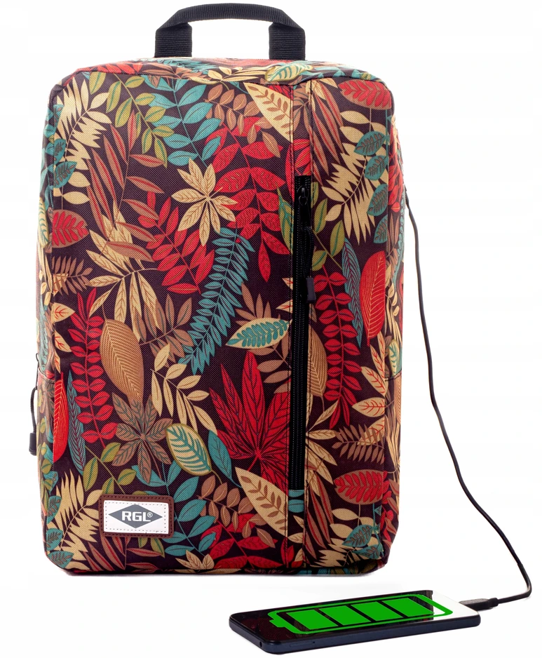 RGL Rankinio bagažo kuprinė lėktuvui USB 40x30x20 + NEMOKAMA pakabinama spyna
