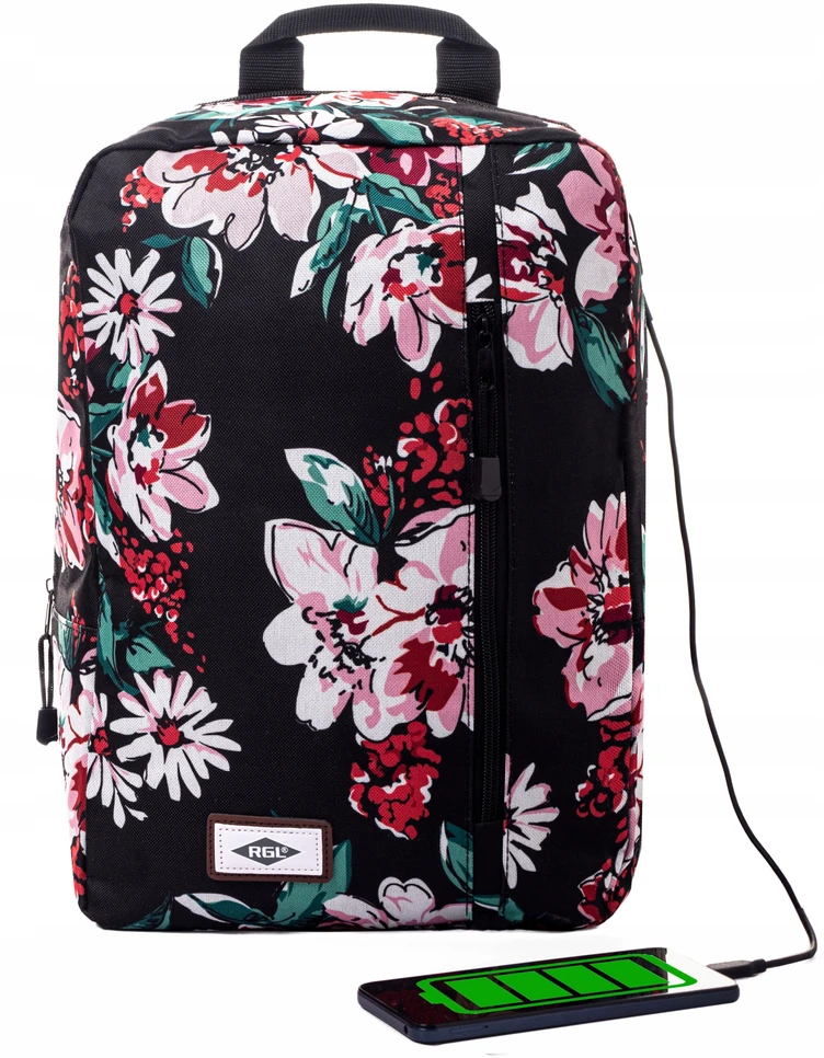 RGL Rankinio bagažo kuprinė lėktuvui USB 40x30x20 + NEMOKAMA pakabinama spyna