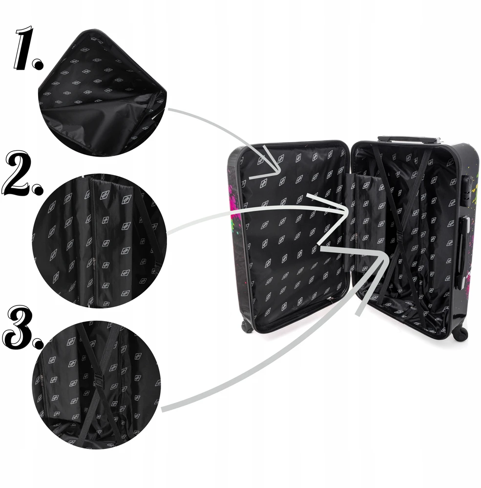 RGL Vidutinis lagaminas TRAVEL BAG ON WHEELS ABS XL