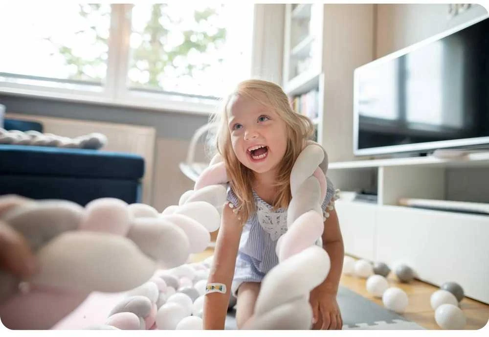 „Ricokids“ 3 m lovelės užtiesalas – mėtinės-rožinės-violetinės spalvos