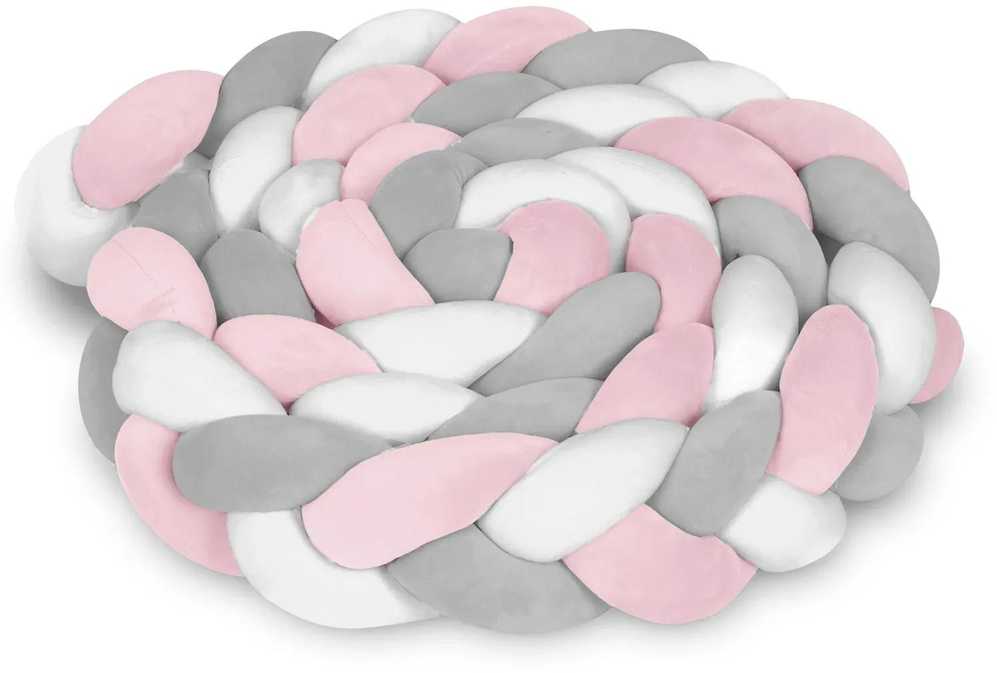 Ricokids pinta lovytės apsauga 3m - rožinė ir pilka