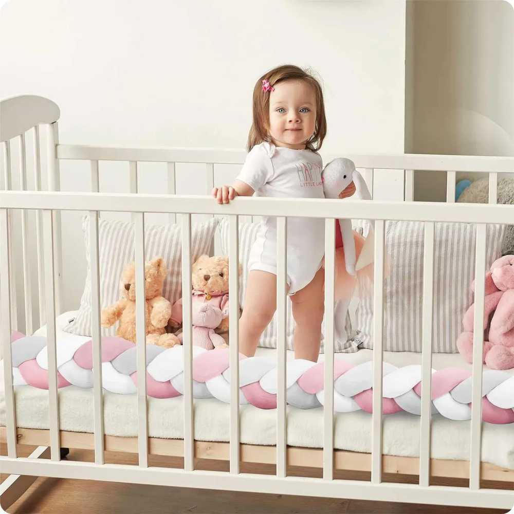 Ricokids pinta lovytės apsauga 3m - rožinė ir pilka