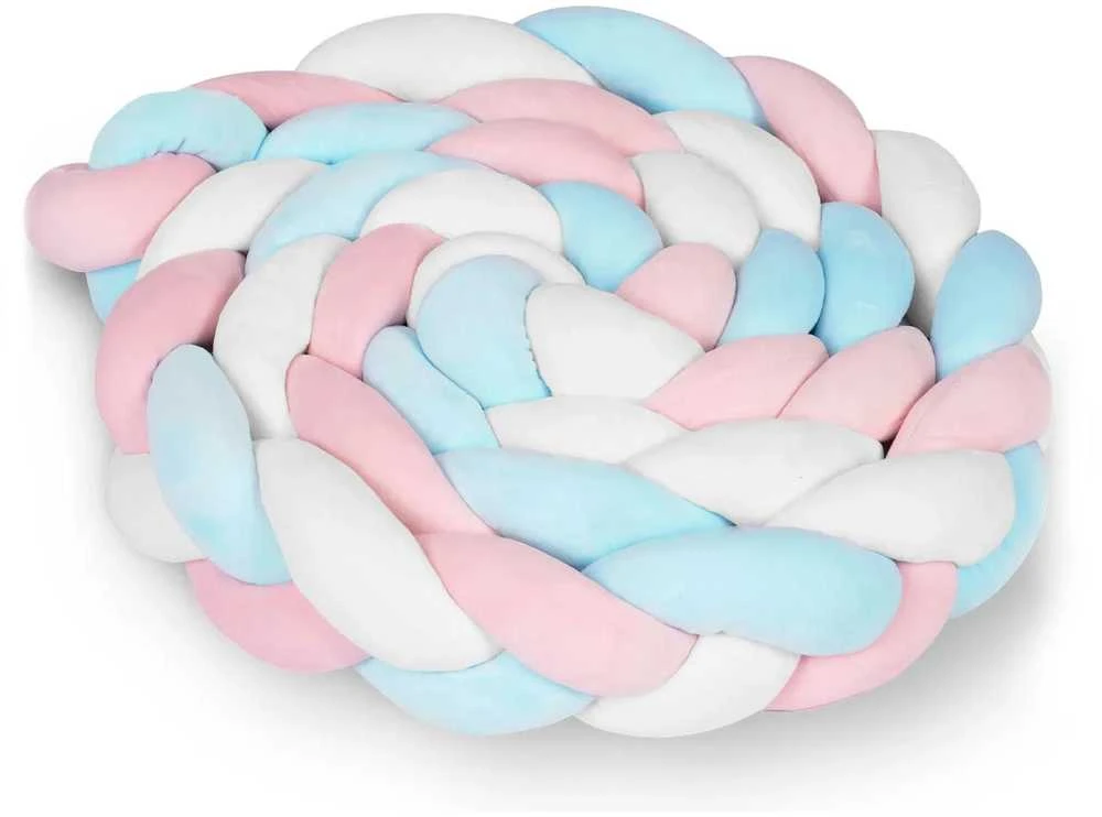 Ricokids pinta lovytės apsauga 3m - mėlynos ir rožinės spalvos