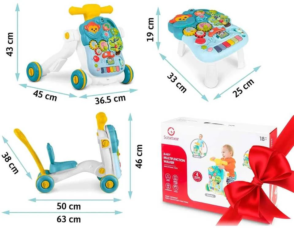 Ricokids 4 viename edukacinis stalas žalias 781500