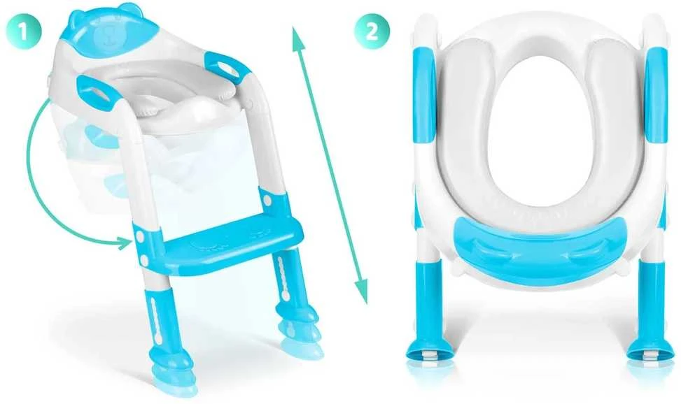 Tualeto sėdynė su laipteliu ir paminkštinimu, Ricokids