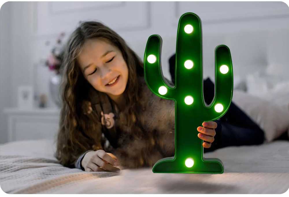 Ricokids 740901 kaktuso naktinė lempa