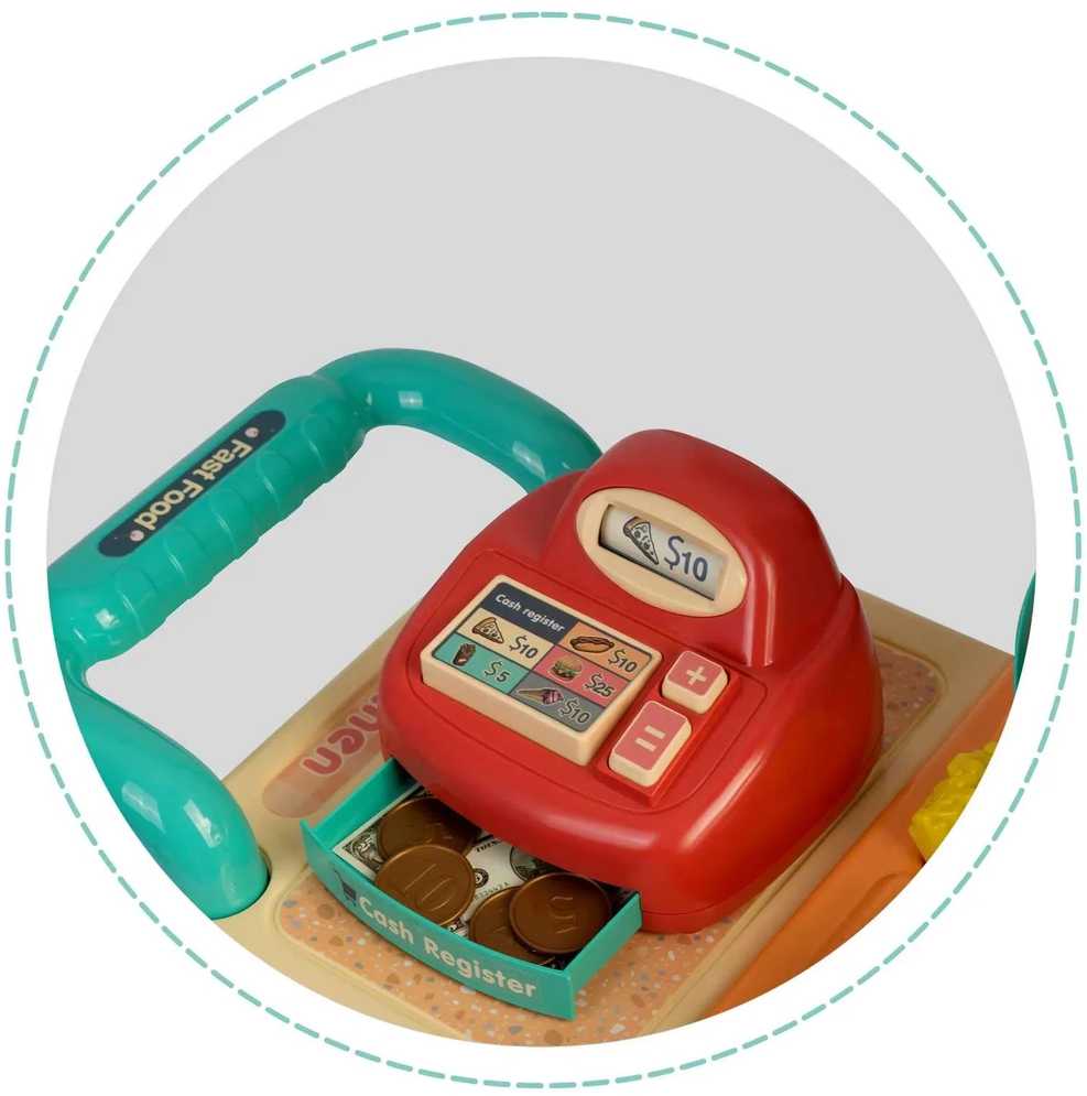 Ricokids 773000 vaikiška virtuvė ant ratukų