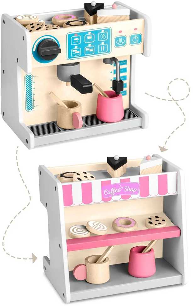 Ricokids Žaislinis medinė kavinė - konditerinė su konditerijos gaminiais
