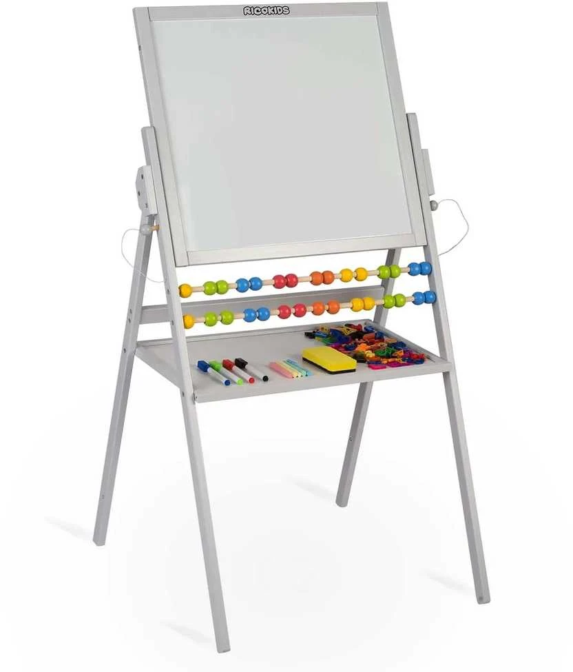 Ricokids magnetinė kreidinė lenta, besisukanti - pilka