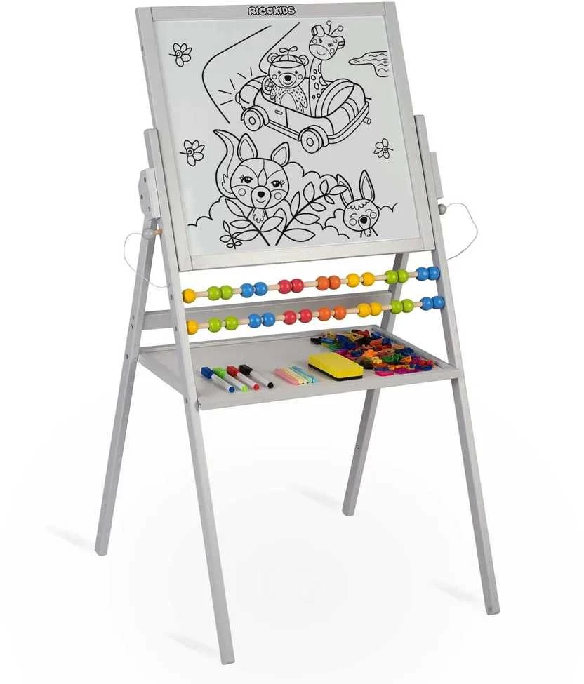 Ricokids magnetinė kreidinė lenta, besisukanti - pilka