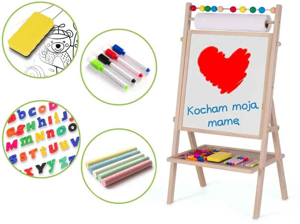 „Ricokids“ magnetinė kreidinė lenta, besisukanti