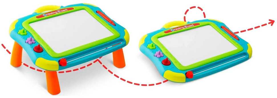 Ricokids piešimo lenta + stalas - mėlyna