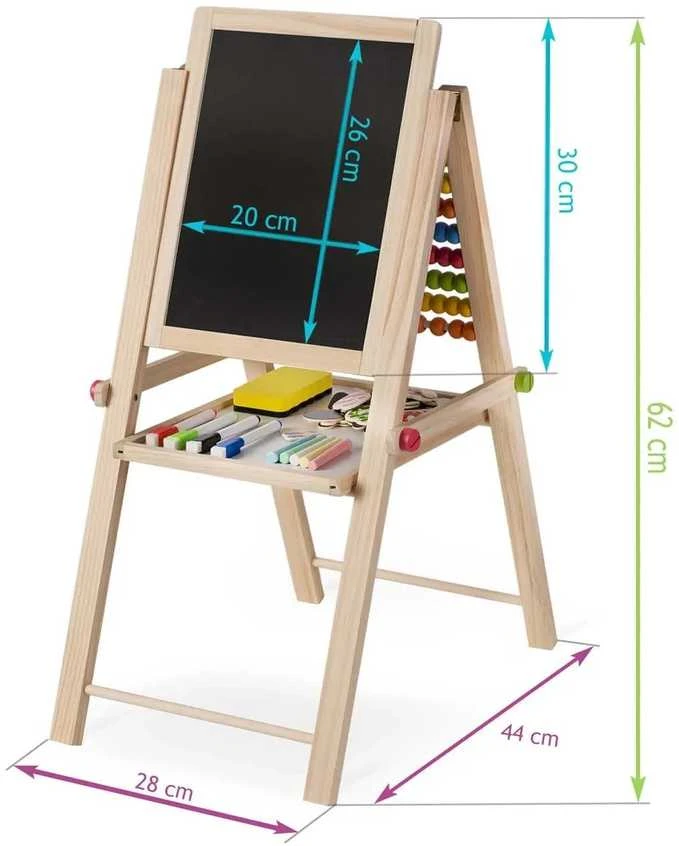 Ricokids sulankstoma magnetinė kreidinė lenta