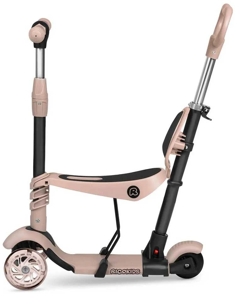 „Ricokids Todi“ triratis paspirtukas – smėlio spalvos