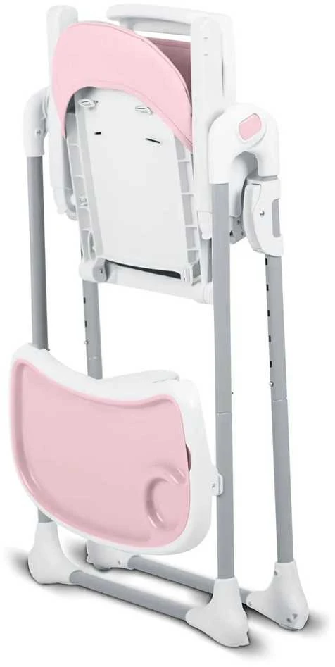 Ricokids Kūdikių maitinimo kėdutė, reguliuojamo aukščio, su nuimamu padėklu, rožinė aukšta kėdutė kūdikiams ir mažiems vaikams