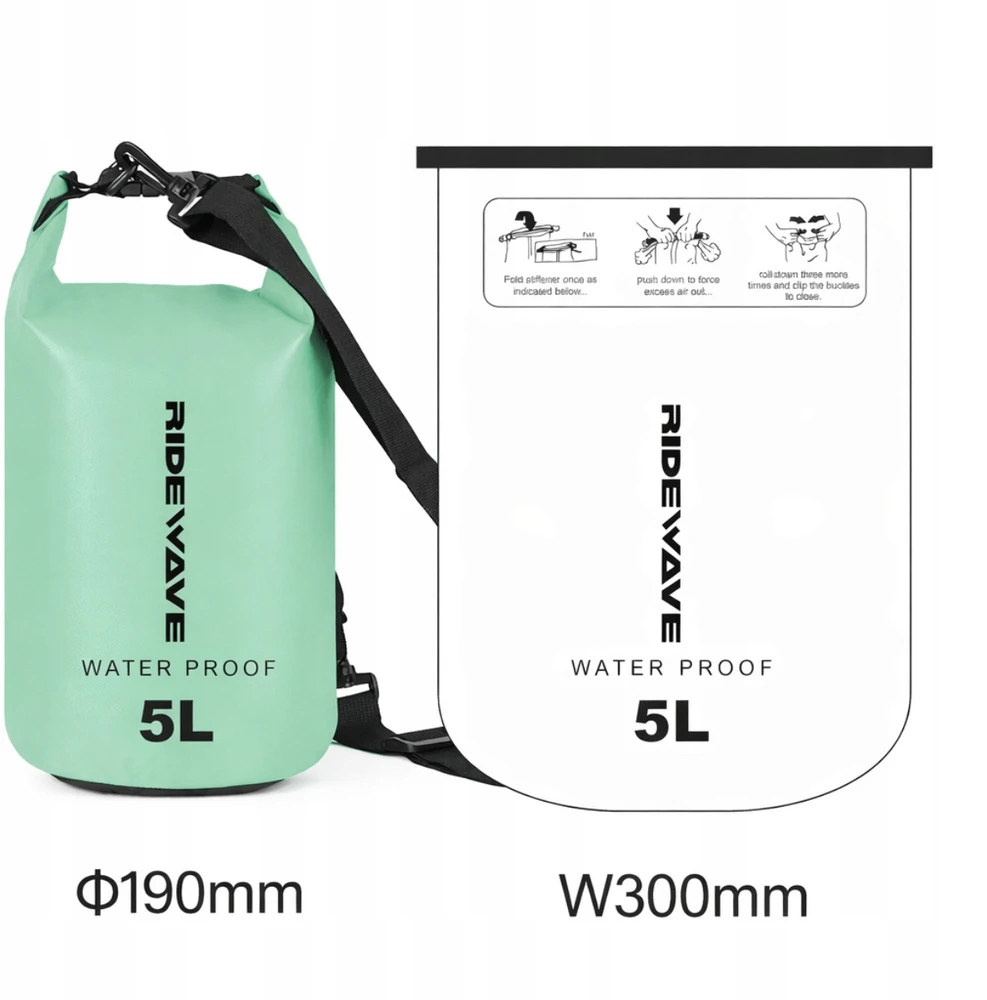 RIDEWAVE SAILING WATERPROOF BAG FOR KAYAK SUP PONTOO 5L