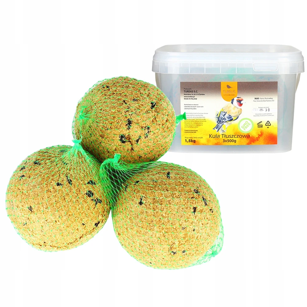 Riebalų kamuoliukai laukiniams paukščiams 3x500g PL385-3