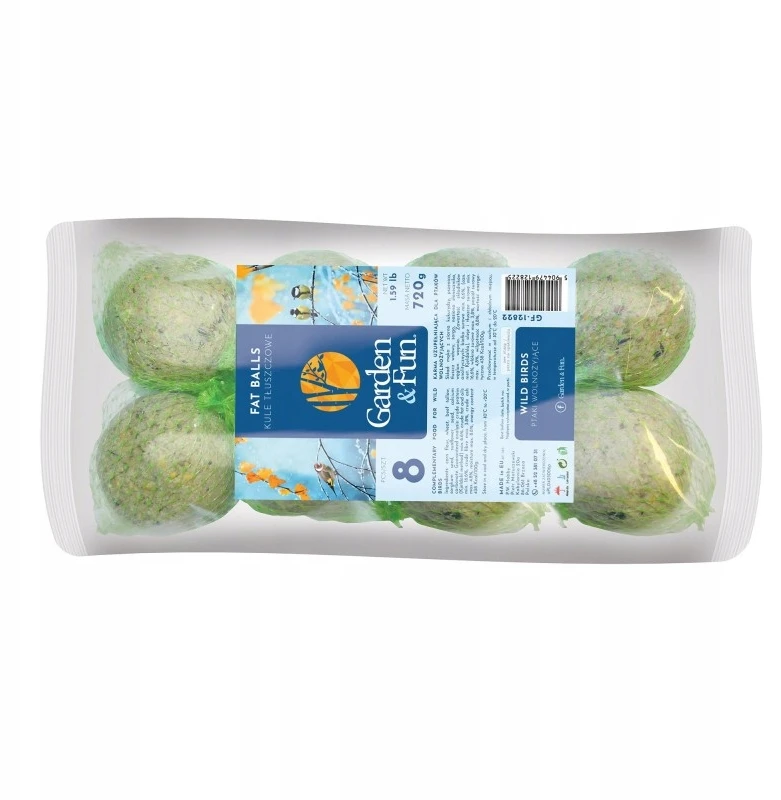 Garden&Fun Riebalų kamuoliukai laukiniams paukščiams 8 vnt. GF-12822