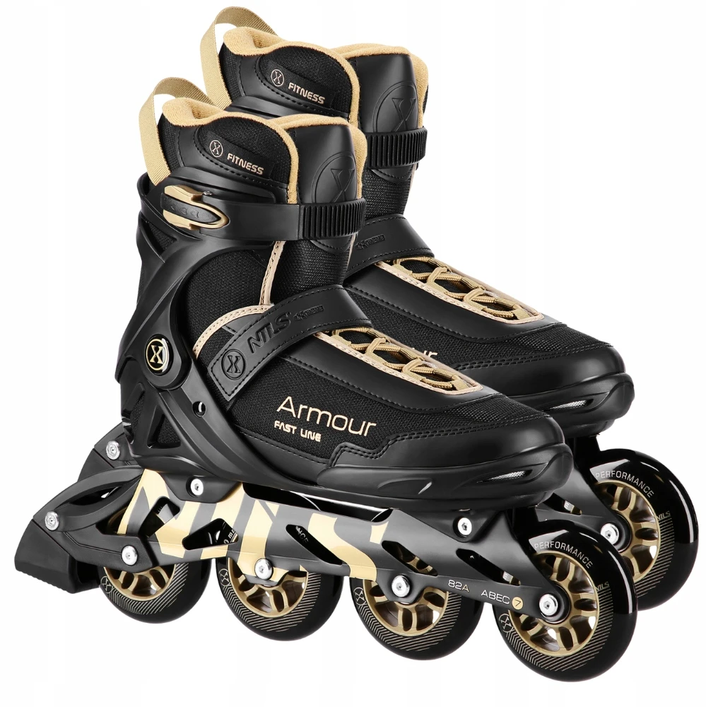 Riedučiai NA22151 Armour, juodi, 38 dydis, Nils Extreme