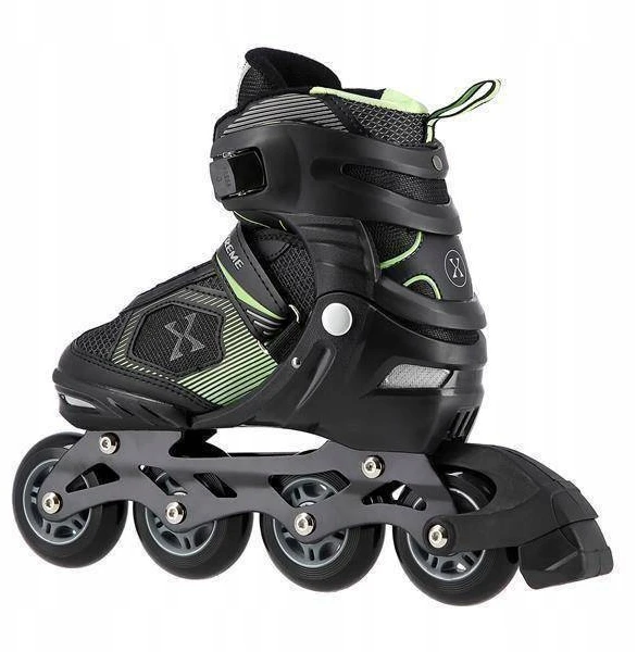 Riedučiai Nils Extreme NA9080 juodi-žali - |PU76 mm/82A L(39-42)|