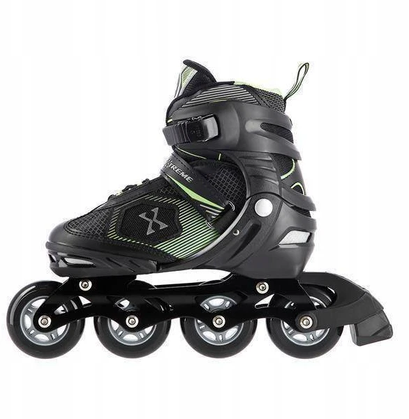 Riedučiai Nils Extreme NA9080 juodi-žali - |PU76 mm/82A L(39-42)|