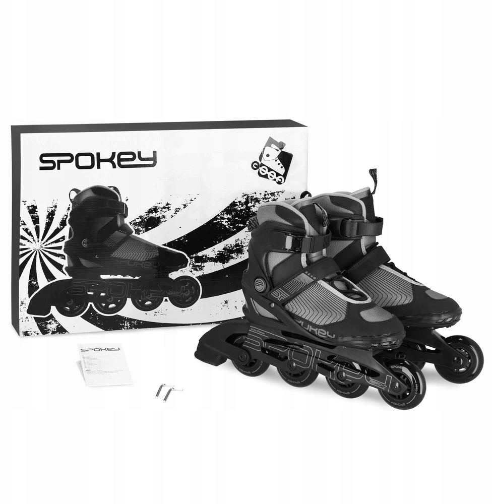 Inline riedučiai juodi Spokey REVO