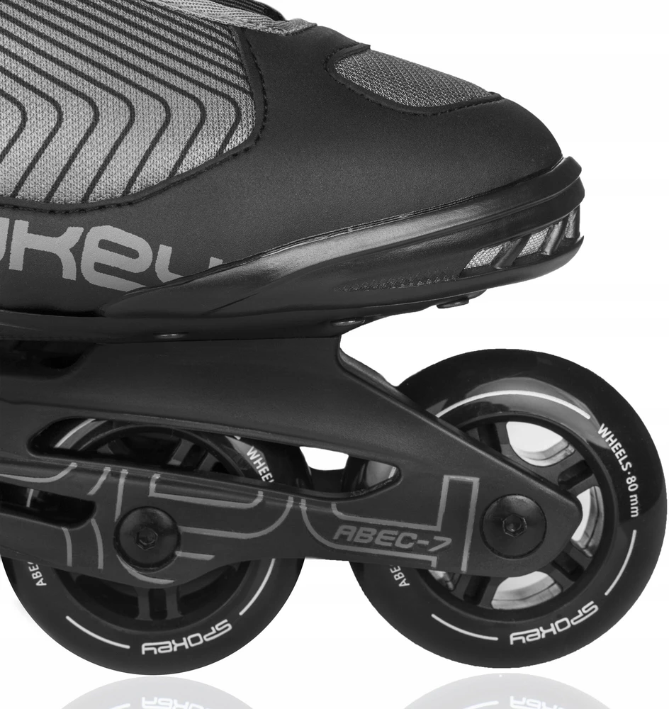 Inline riedučiai juodi Spokey REVO