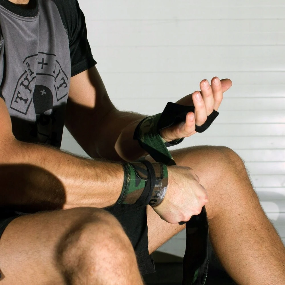 Riešo raištis Thorn + Fit Ripstop Cotton Wrist Wraps juodas