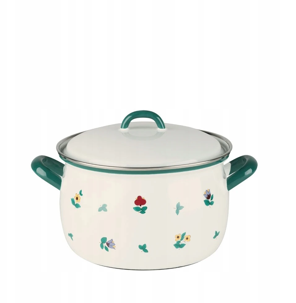 RIESS Aukštas puodas 1,5l 16cm GMUNDNER Streublumen ENAMEL AUSTRIA