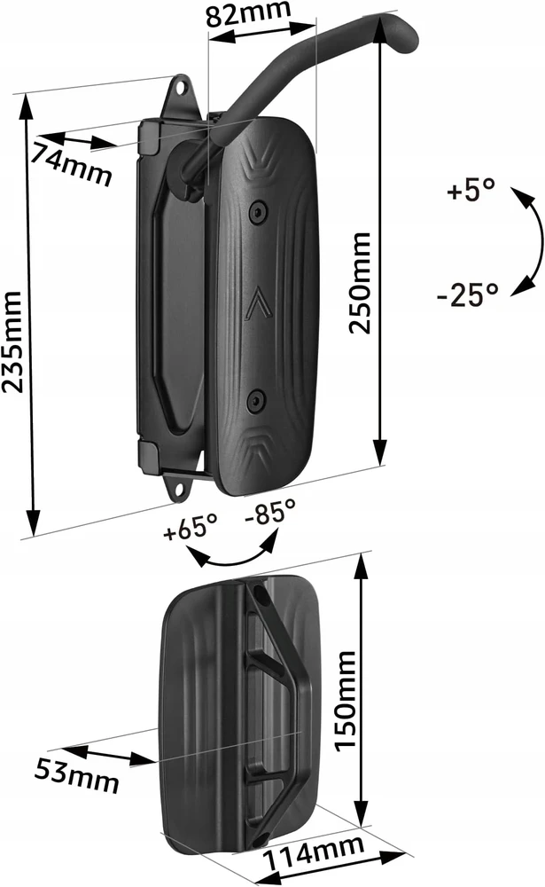 RINKINYS 4 x SIENINĖS MONTAVIMŲ SUKIAMAM DVIRAČIUI 30KG RŪSIO GARAŽO RĖMŲ