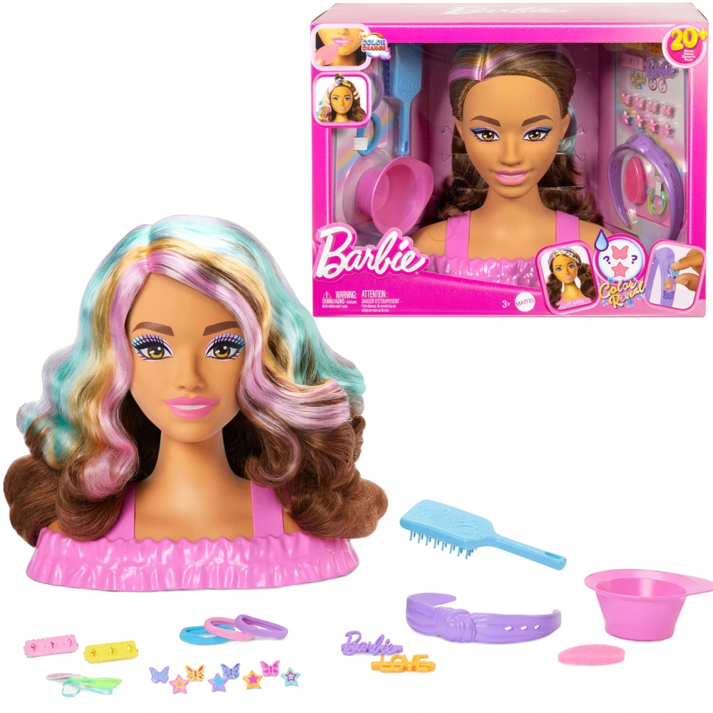 Lėlė Barbie Deluxe Styling Head Brown Hair JFG82