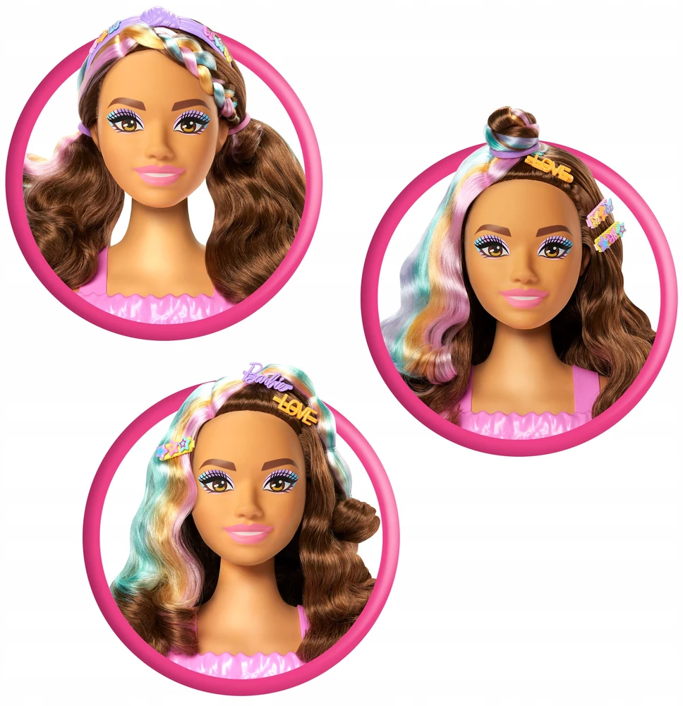 Lėlė Barbie Deluxe Styling Head Brown Hair JFG82