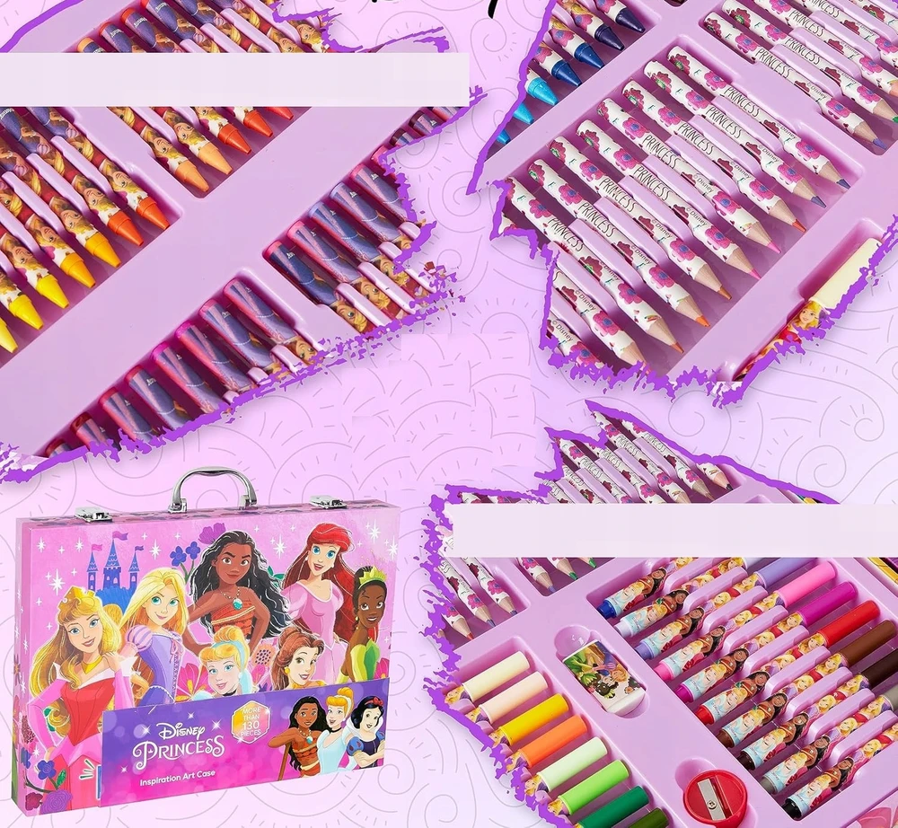 Rinkinys Disney Art vaikams 130 vnt Kolorowanki Multi Princess Set